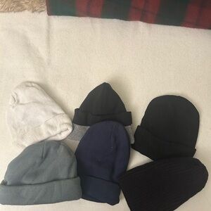 Set of Six Beanies in Various Colors